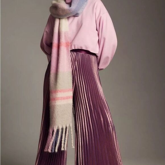 Anthropologie PILCRO Funnel Neck Bubble Hem Pullover Sweatshirt Lavender XS Nwt - Picture 8 of 10